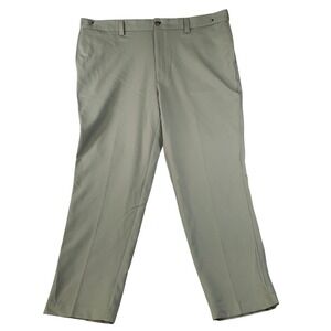 Oak Hill Men's Loose Fit Dress Pants Hidden Stretch Waistband Beige Size 46/32